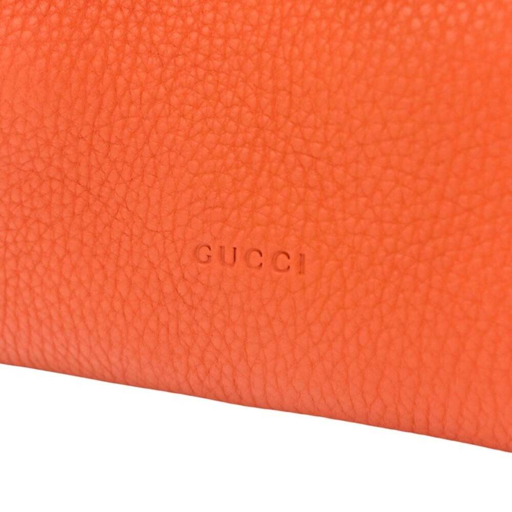 GUCCI Orange Bamboo Shoulder Bag - Picture 10 of 14